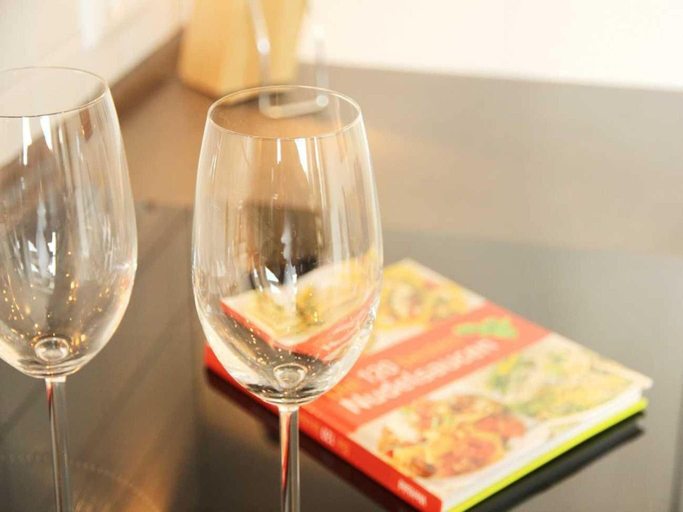Food & Drinks, Appartement im Ferienpark in Rechlin, Mecklenburgische Seenplatte