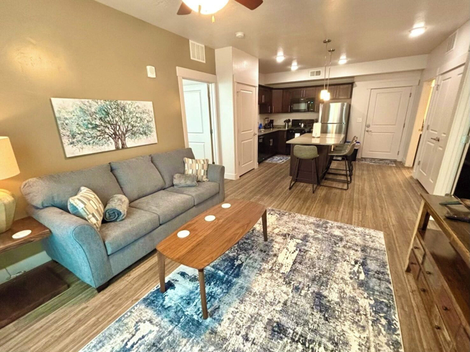 Living area 2, Ultra-Luxury 2BR Downtown Condo, Salt Lake