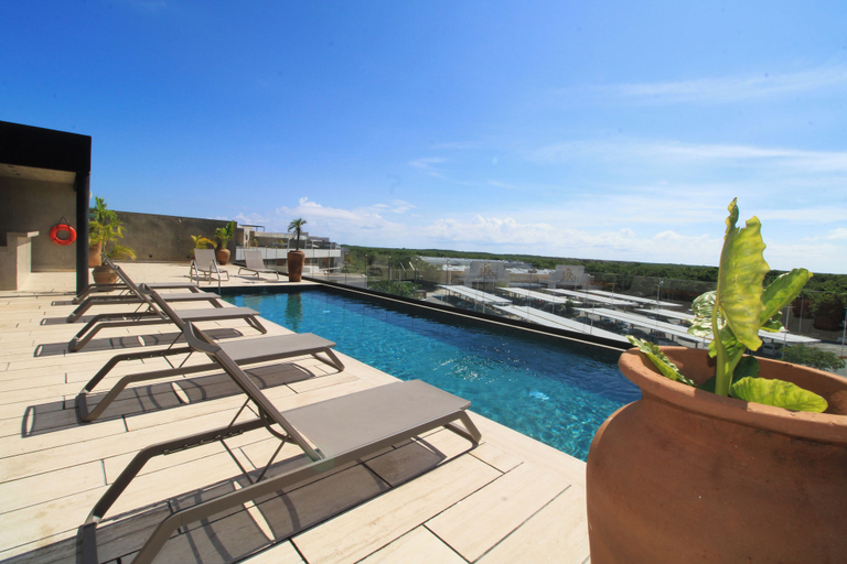 Rooftop terrace 3, Tuk Viento PH with Private Pool, Cozumel