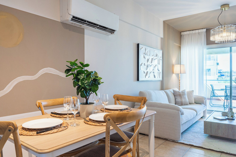 Dining room 4, Calina - 3-BR Apt & Pool in Mackenzie, Larnaca