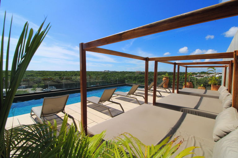 Rooftop terrace 5, Tuk Viento PH with Private Pool, Cozumel