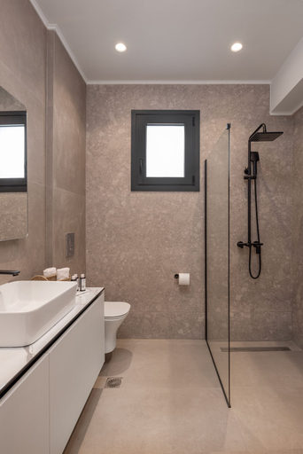 Bathroom 2, Amani Villa Lindos One, South Aegean