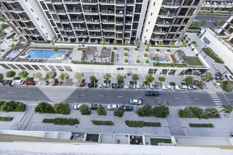 Aerial view 4, 908 Bloomfields Spacious Stu In Azizi, Dubai