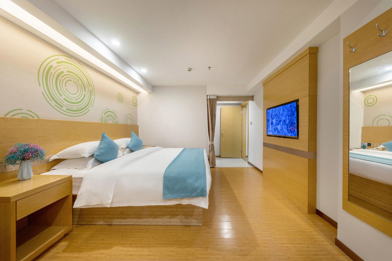 Bedroom 2, GreenTree Inn Haikou Chengmai Software Park, Hainan