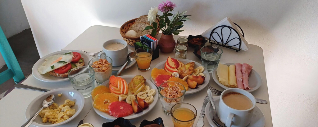 Breakfast meal, Hosteria La Vieja Esquina, Cachi
