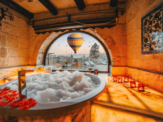 Bathroom 4, Erenbey Cave Hotel, Nevşehir