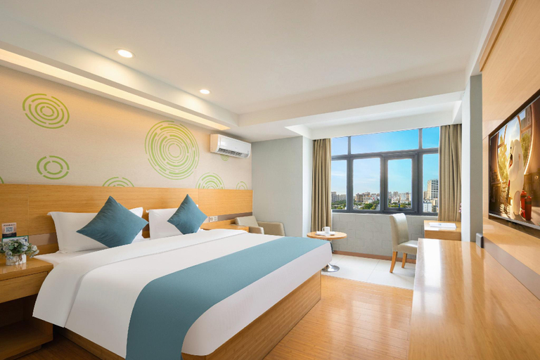Bedroom 2, GreenTree Inn Haikou Chengmai Software Park, Hainan