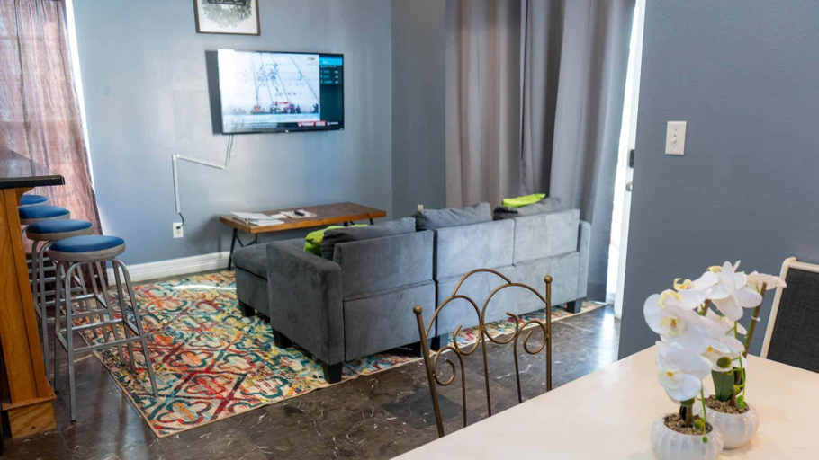 Living area 4, Priced Right Near Beach Well Equipped 2 Bedroom Apts, Cameron