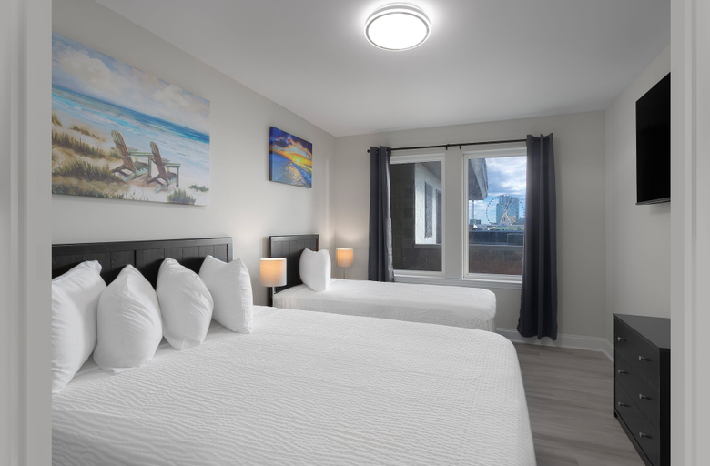 Bedroom 2, Ocean Escape Boardwalk Oceanfront, Horry