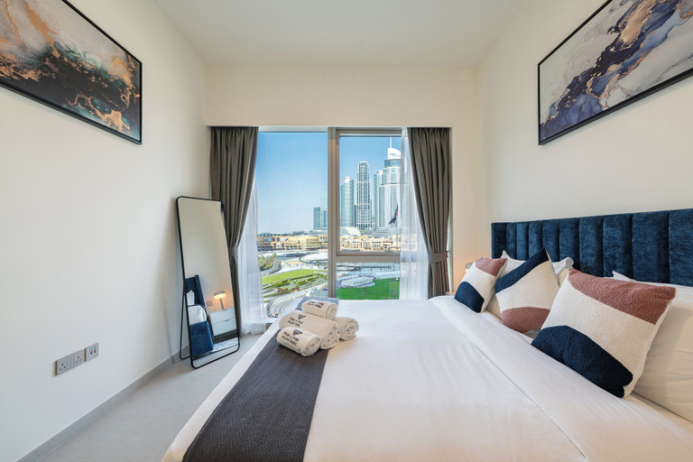 Bedroom, Luxury Stay with Burj views, Dubai