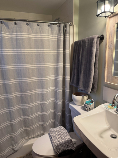 Bathroom 3, Whispering Woods Cabins & Grill, Baxter