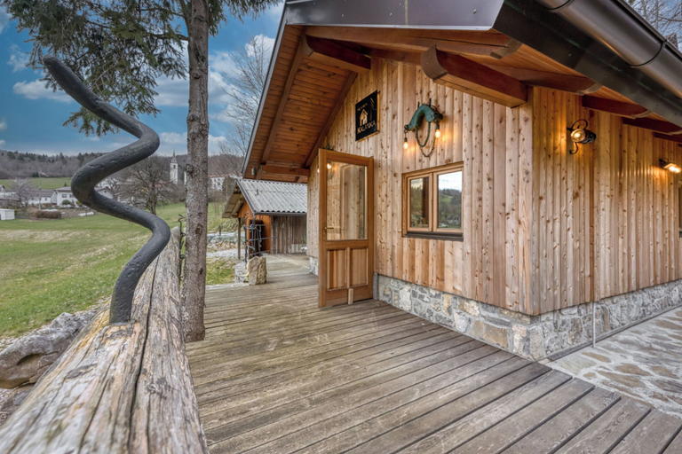 Exterior detail 4, Wooden Chalet Kalanka in Nature, Kanal