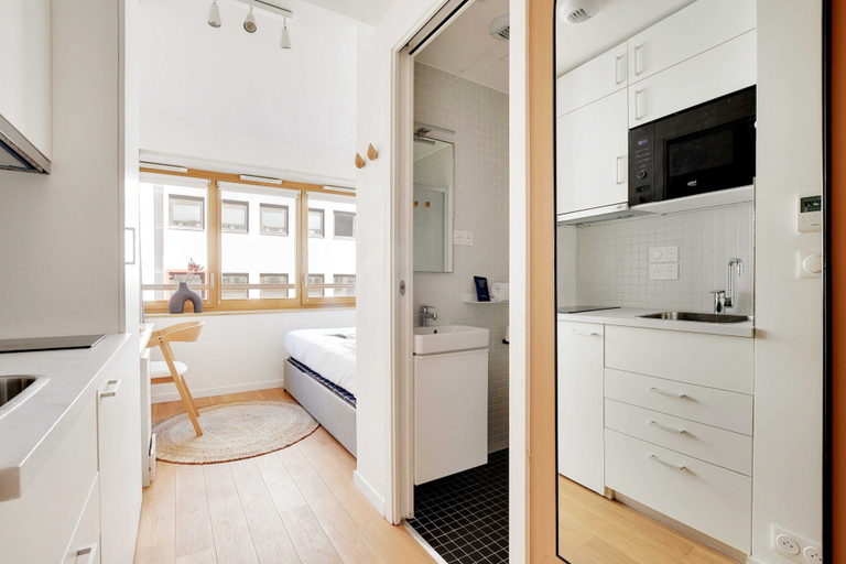 Private kitchen 4, Comfort Studio in a Premium Residence- Sport/rooftops, Paris