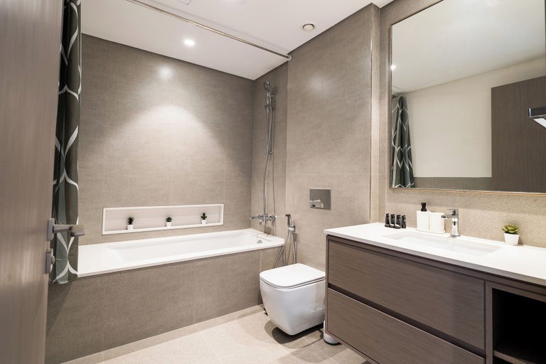 Bathroom 3, Burj Khalifa & Fountain View | Living & Bedroom, Dubai