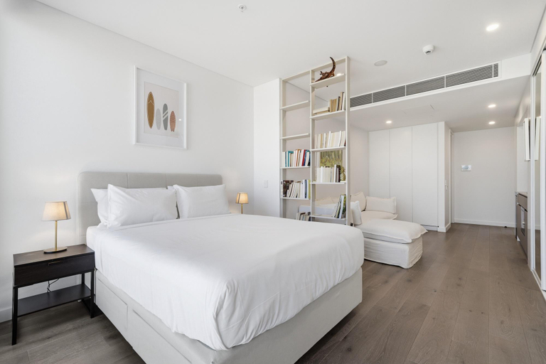 Bedroom 5, Coastal Apartment With Rooftop Pool, Fremantle