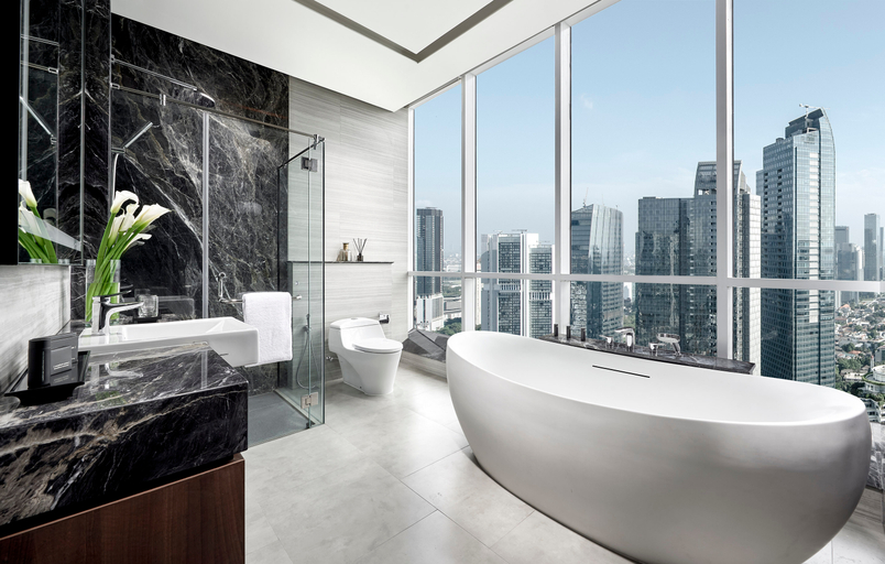 Bathroom 4, Oakwood Premier Cozmo, South Jakarta