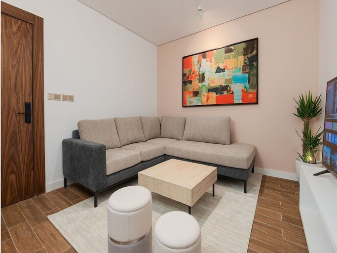Living area 2, Modern Comfort, Dedicated Desk, Free Parking, Riyadh
