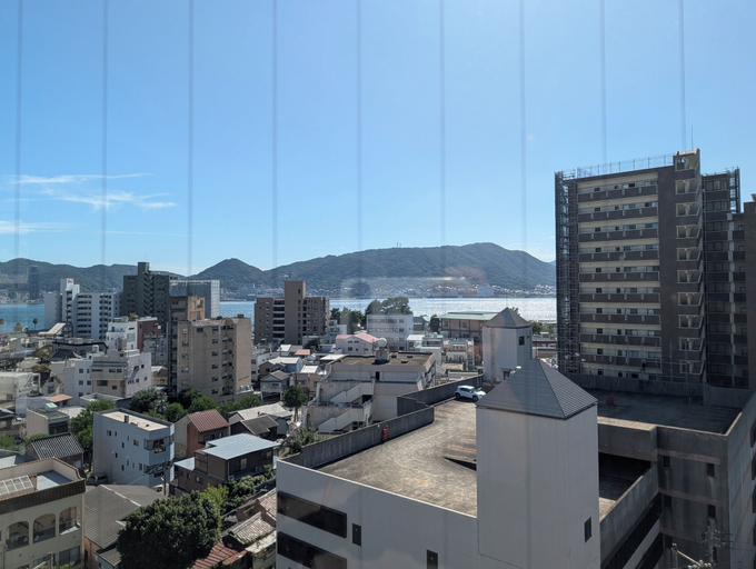 View from room, SIMONOSEKIOSAKAYA HOTEL, Shimonoseki