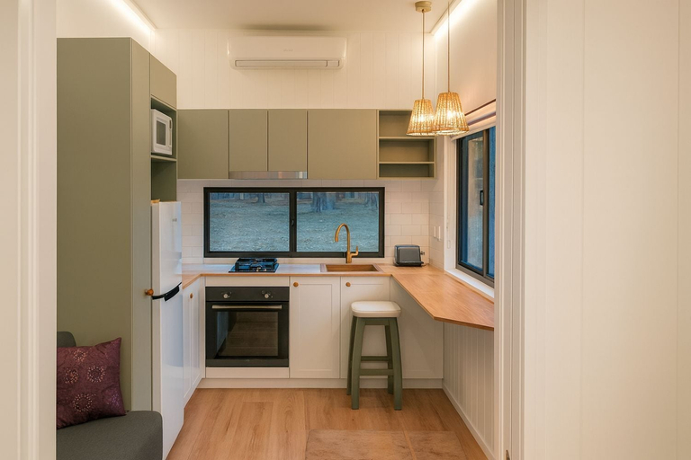 Private kitchen 5, The Glan Devon Tiny Retreat, Nanango
