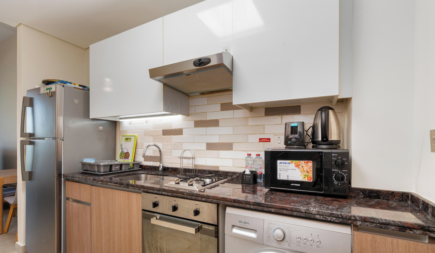Private kitchenette, Modern Studio in Azizi Samia by Bespoke, Dubai