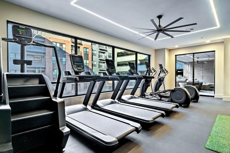 Fitness facility 5, Landing Furnished Apartments - Plano, Collin