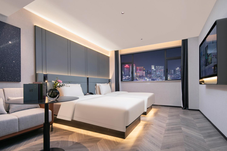 Bedroom 2, Atour S Hotel Ningbo Heyi Avenue, Ningbo