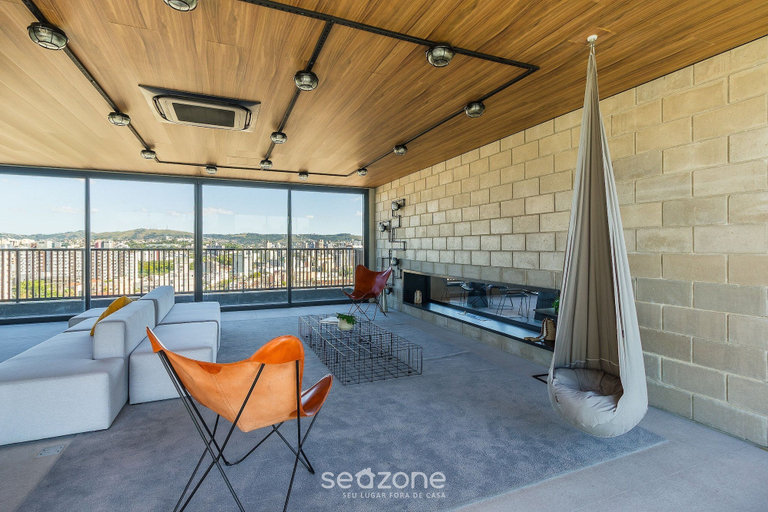 Living area, Condominium w/ Complete Leisure Facilities and Unbeatable Location in POA - Bles, Porto Alegre