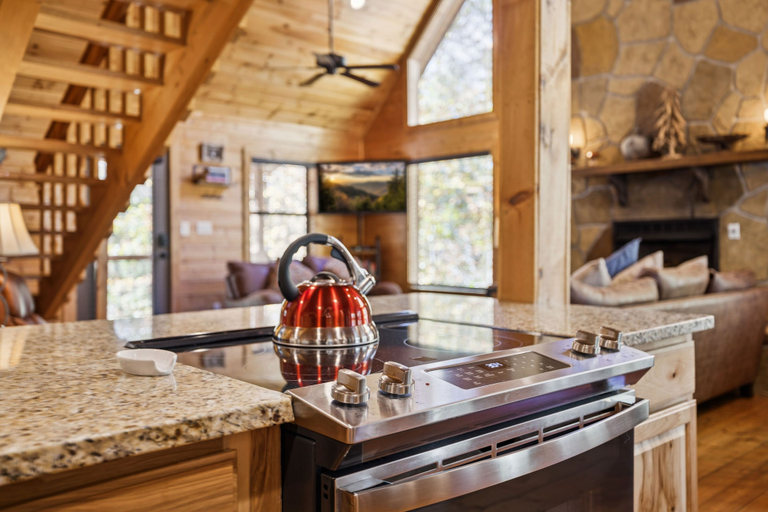 Private kitchen 2, The Wild Life 2 Bedroom Cabin, Sevier