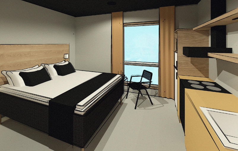 Bedroom 2, Time Hotel, Time To Stay art & boutique, Central Finland