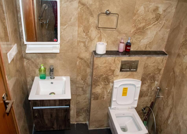 Bathroom 2, Minimalistic High Rise Stay-Couple Friendly, Gautam Buddha Nagar