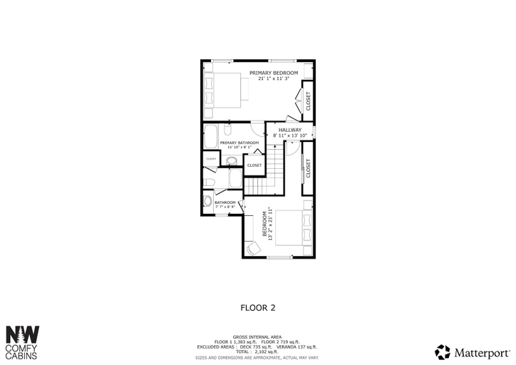 Floor plan 2, Icicle Haus 4 Bedroom Home, Chelan