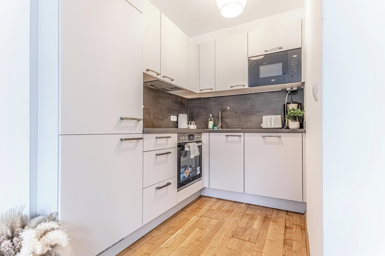 Private kitchen 3, Stylish Modern 1BR 1LR Apartment Vienna, Wien