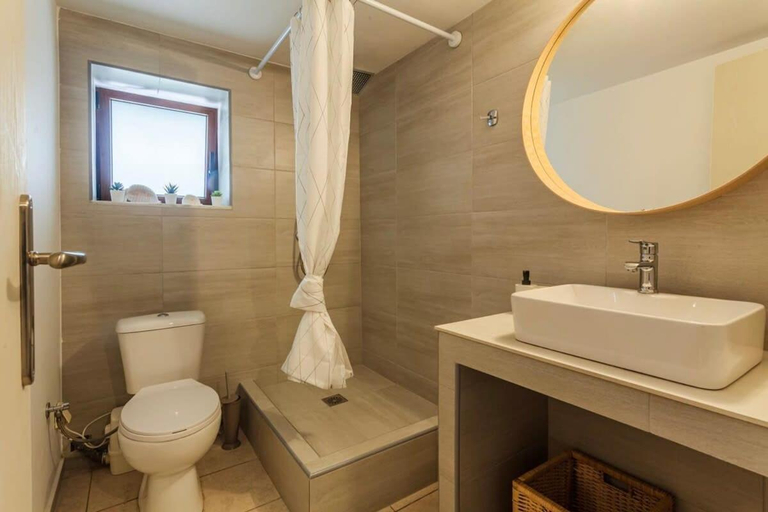 Bathroom, Mani's Aura Seaside-Enchanting Stone Gem, Peloponnese