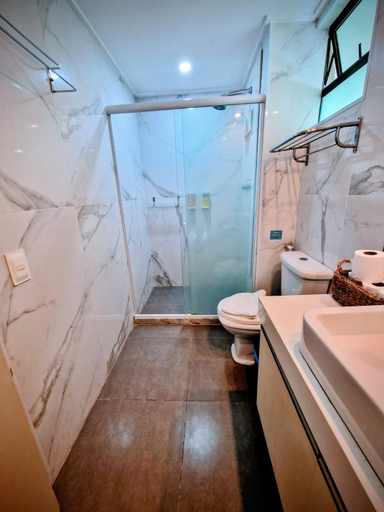 Bathroom 4, Beach Class Resort 2 quartos Muro Alto BMS Beira Mar, Ipojuca