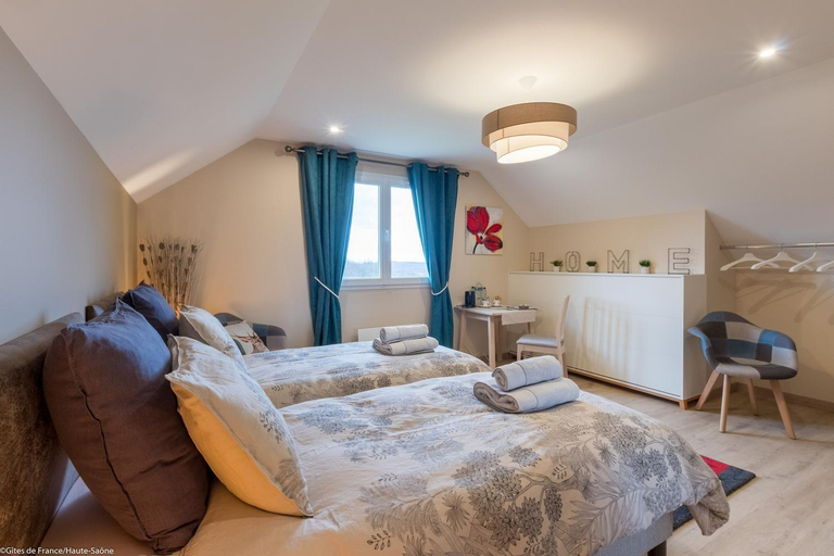 Bedroom 2, Chambre Rambouillet, Au Domaine du Cerf, Haute-Saône