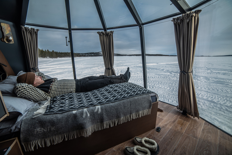 Bedroom 3, Peace & Quiet Nature Hotel, Jokkmokk