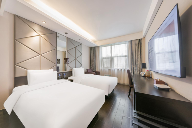 Bedroom 3, 桔子上海静安寺武宁路地铁站酒店Orange Hotel Shanghai Jing'an Temple Wuning Road, Shanghai
