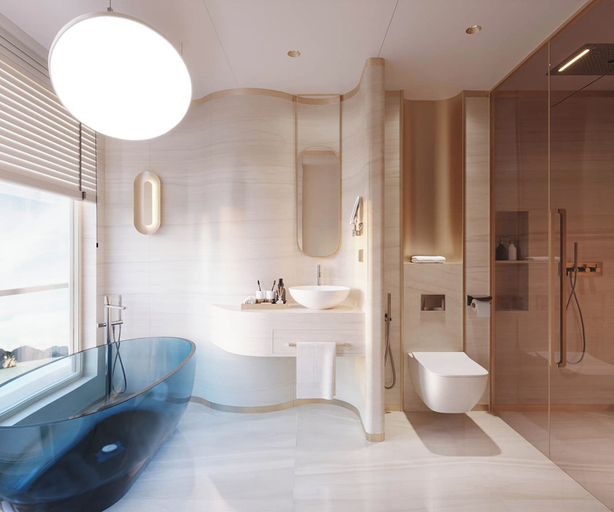Bathroom 2, Athena Premium Cruise Halong Bay, Hạ Long