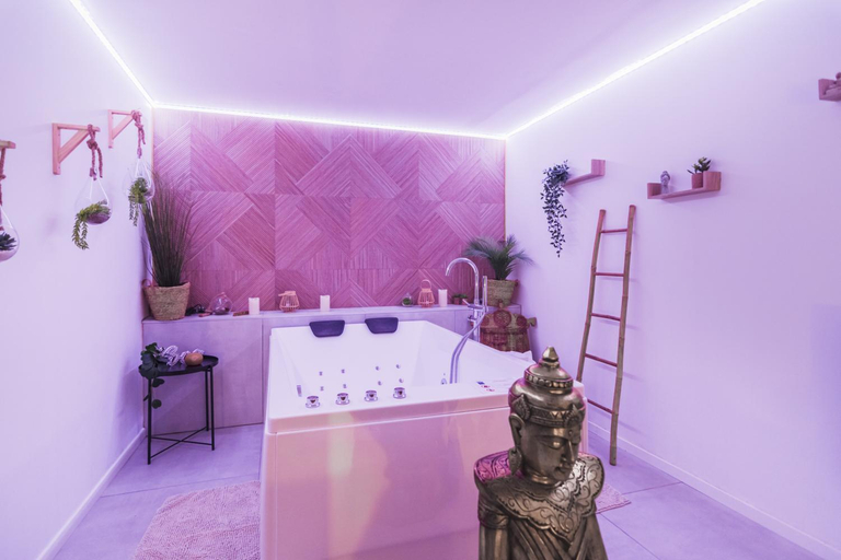 Bathroom 3, Gites Mas des rochers - Romance tropicale avec Spa et piscine, Var