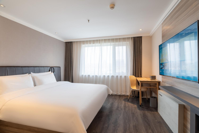 Bedroom 2, Hanting Hotel Qingdao Jimo Wanda Plaza, Qingdao