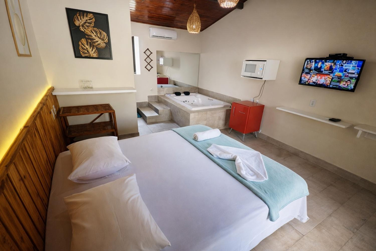 Bedroom 3, Pousada Charmosa Lua Nova Pipa - Chales com Jacuzzi e Hidro, Tibau do Sul