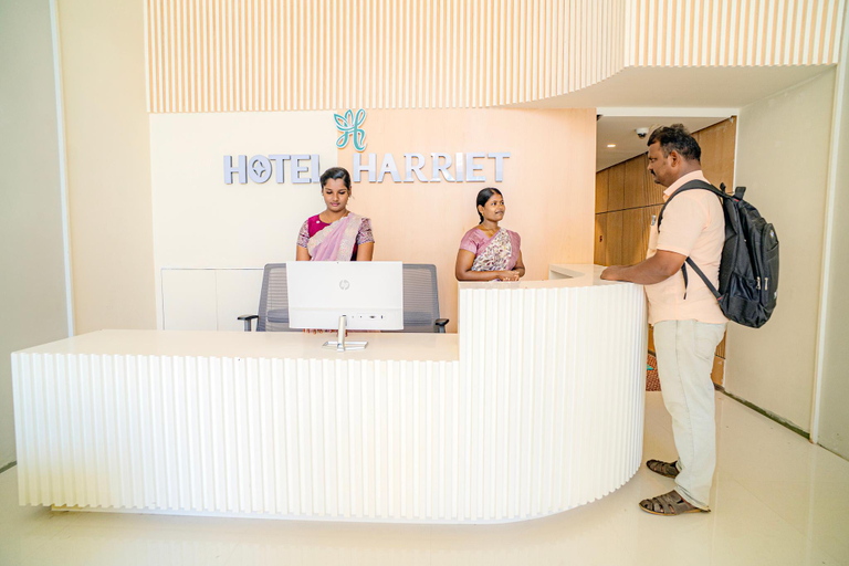 Reception 2, Hotel Harriet, 50m away from temple Rameshwaram, Ramanathapuram