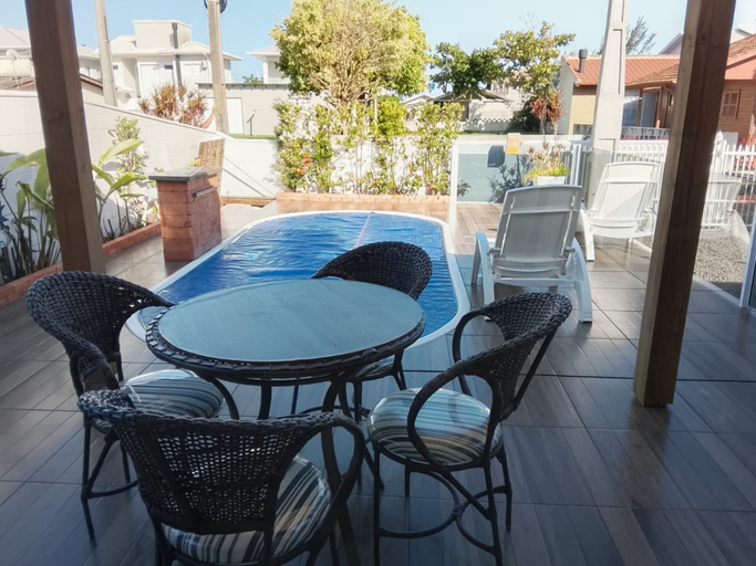 Outdoor dining 5, Sonho na Pinheira com Piscina e Cascata - Palhoca, Palhoça