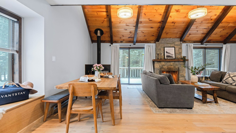 Interior 3, Catskills Mountain Home Near Windham w/ Fireplace & Open Living Deer Run Lodge by Avantstay, Greene