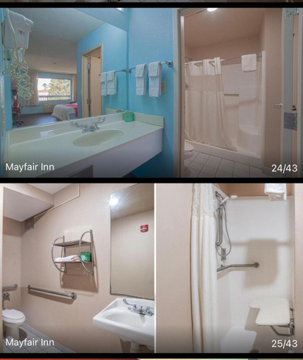 Bathroom 4, Mayfair Inn, Martin