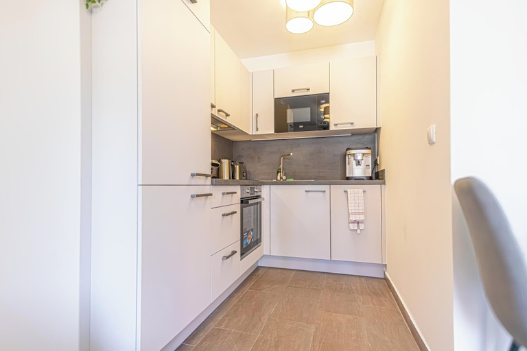Private kitchen 4, Modern 1BR 1LR Balcony City Centers, Wien