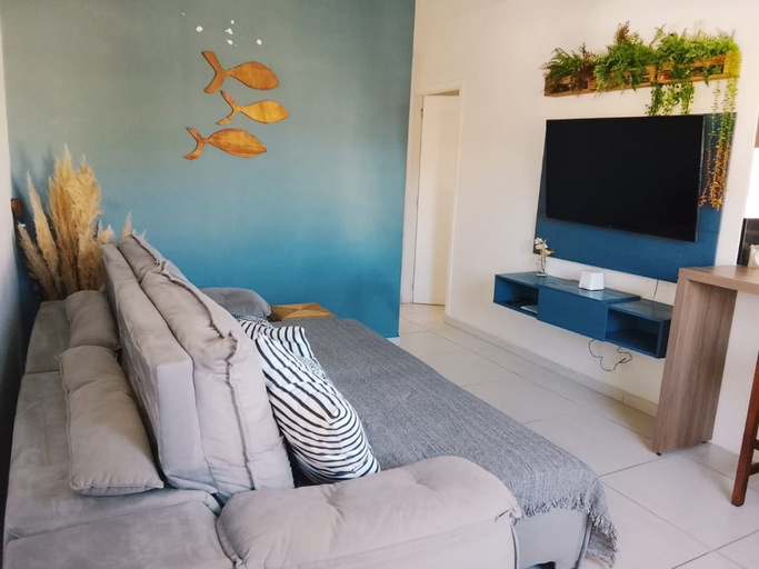Living area, Sonho na Pinheira com Piscina e Cascata - Palhoca, Palhoça
