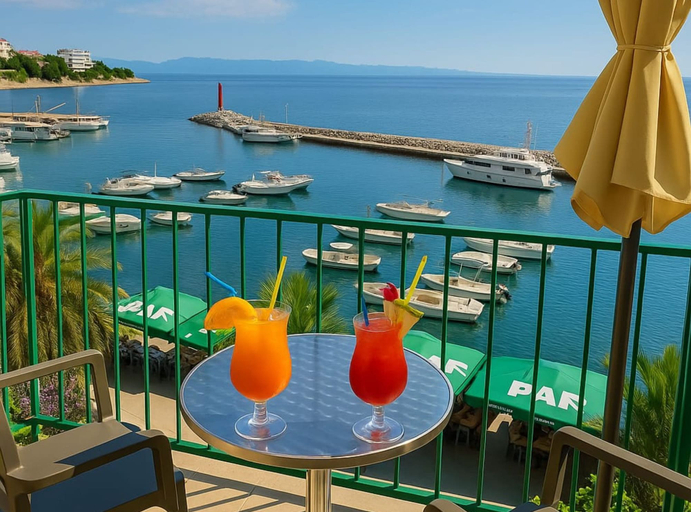 Balcony 4, Apartments Lučica, Podgora