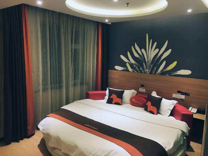 Bedroom 3, JUN Hotels Dezhou Decheng District Xinhu Park Pedestrian Street, Dezhou