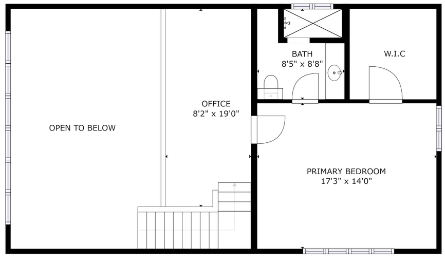 Floor plan 2, Peterson Acres 3 Bedroom Home by NW Comfy Cabins by RedAwning, Chelan